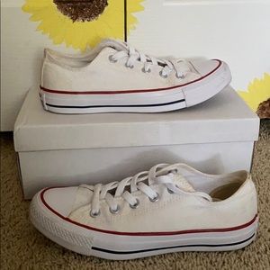 white low top converse